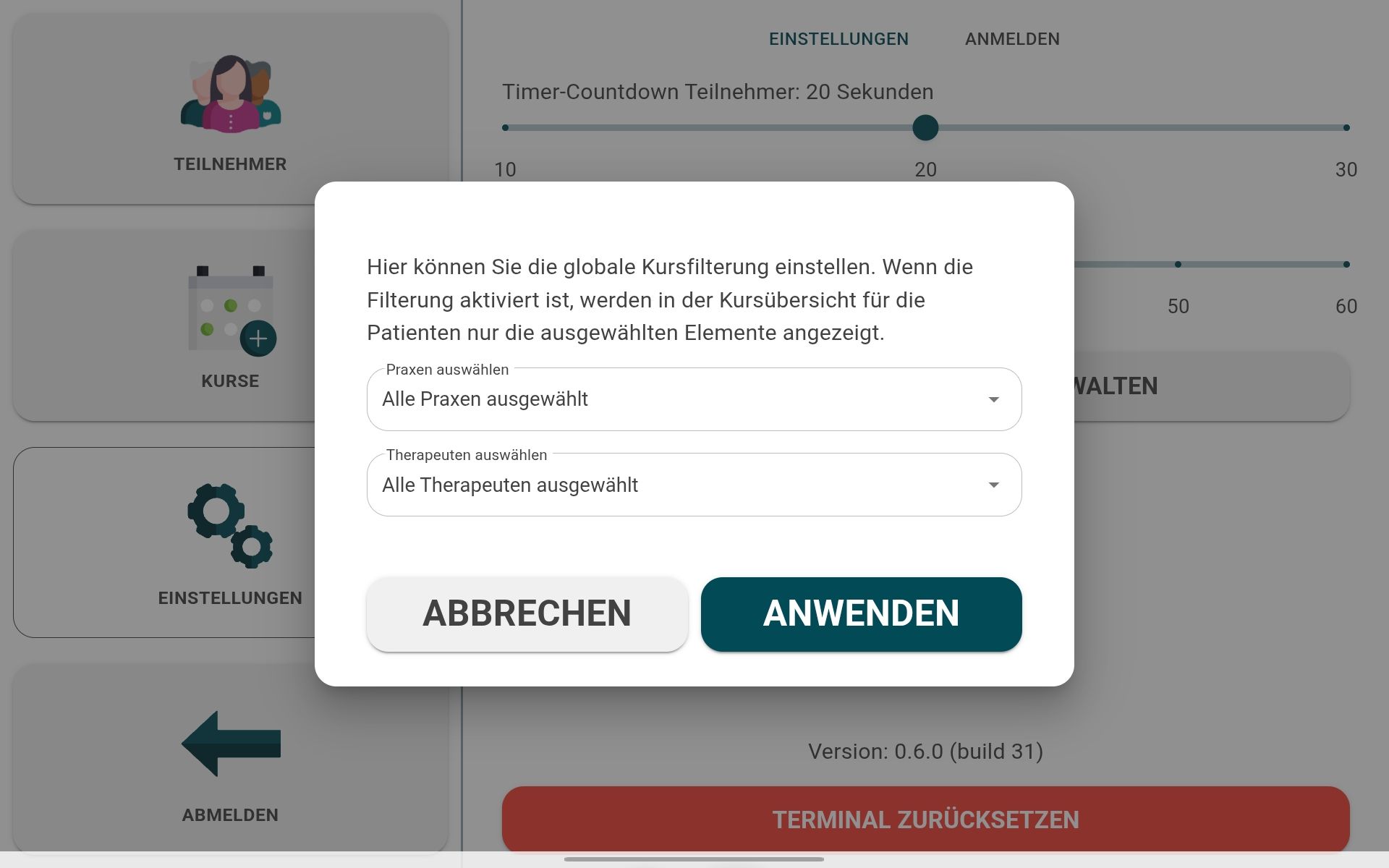 CHECK.IN Einstellungen - Sichtbarkeit von Praxen verwalten.jpg